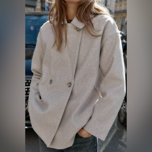 Zara Jackets & Blazers - ZARA SOFT DOUBLE-BREASTED COAT